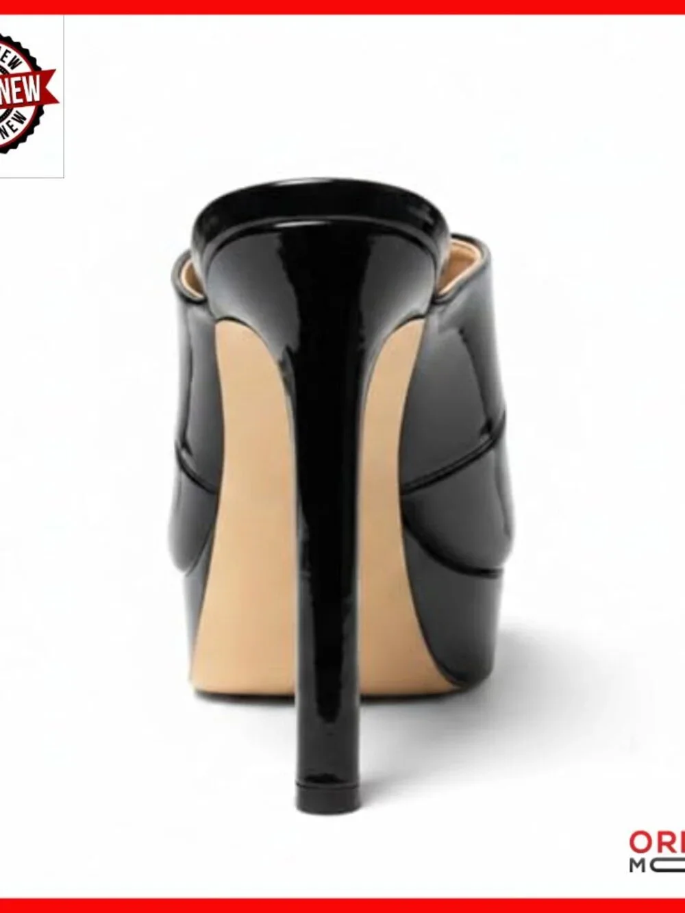 Platform Heels Open Toe Chunky High Heels Sandals 4.5 Inch